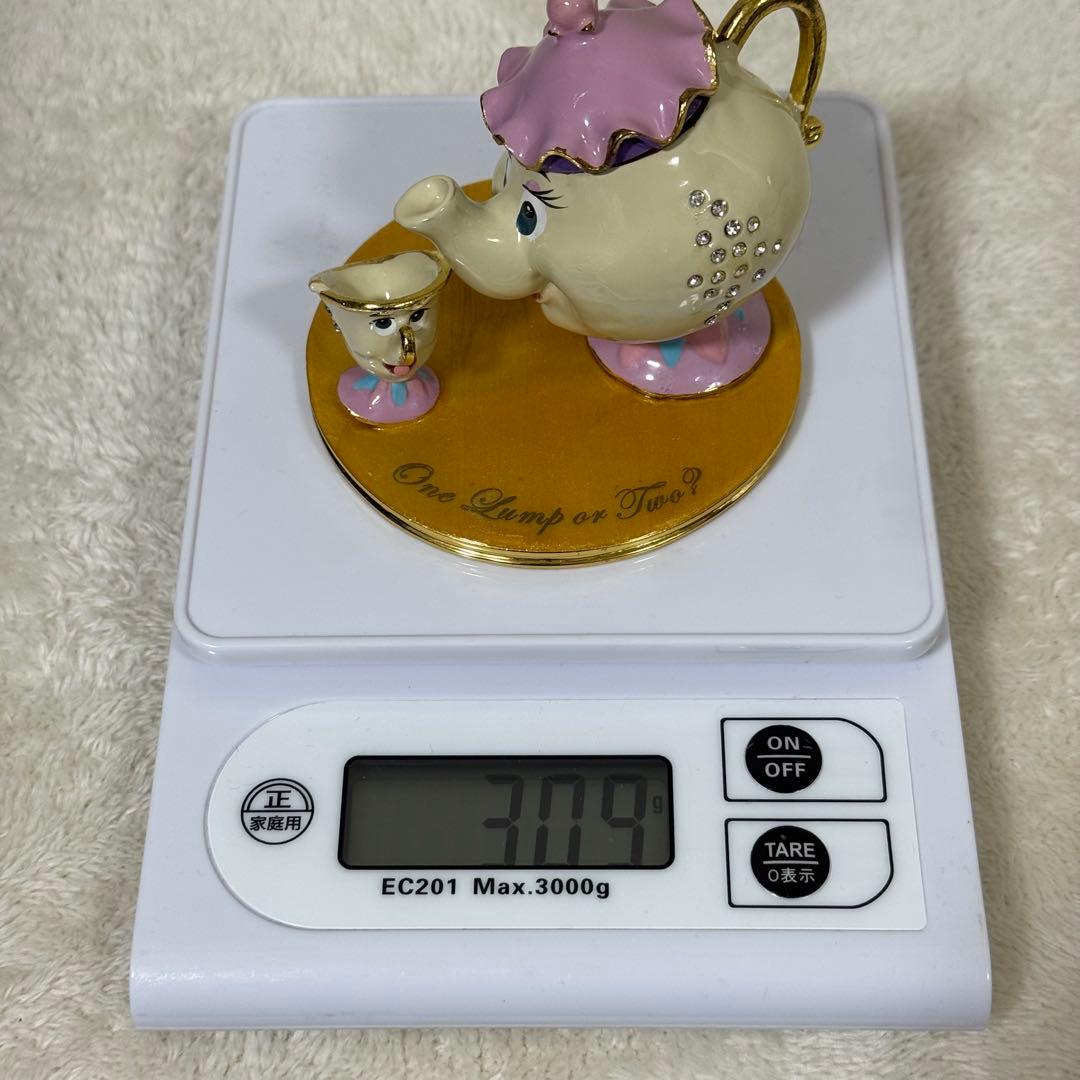 【新品】ディズニー 美女と野獣 ポット婦人 チップ フィギュア アクセサリー