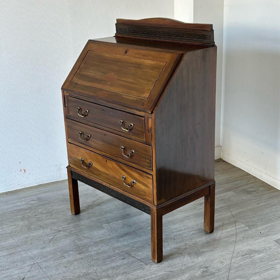 イギリス アンティーク 家具 ライティング ビューロー 英国 チェスト 539A