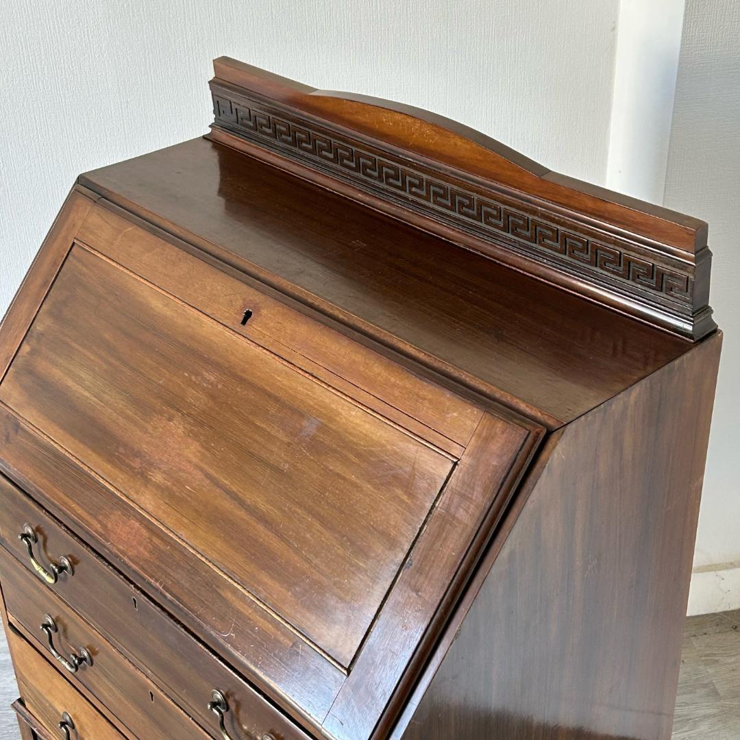 イギリス アンティーク 家具 ライティング ビューロー 英国 チェスト 539A