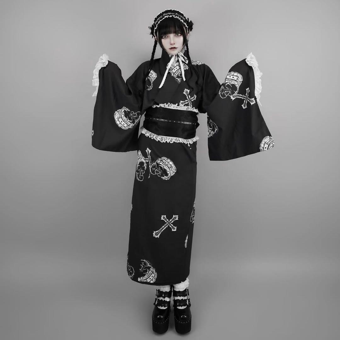 DimMoire ディムモア 浴衣 セット ブラック 黒