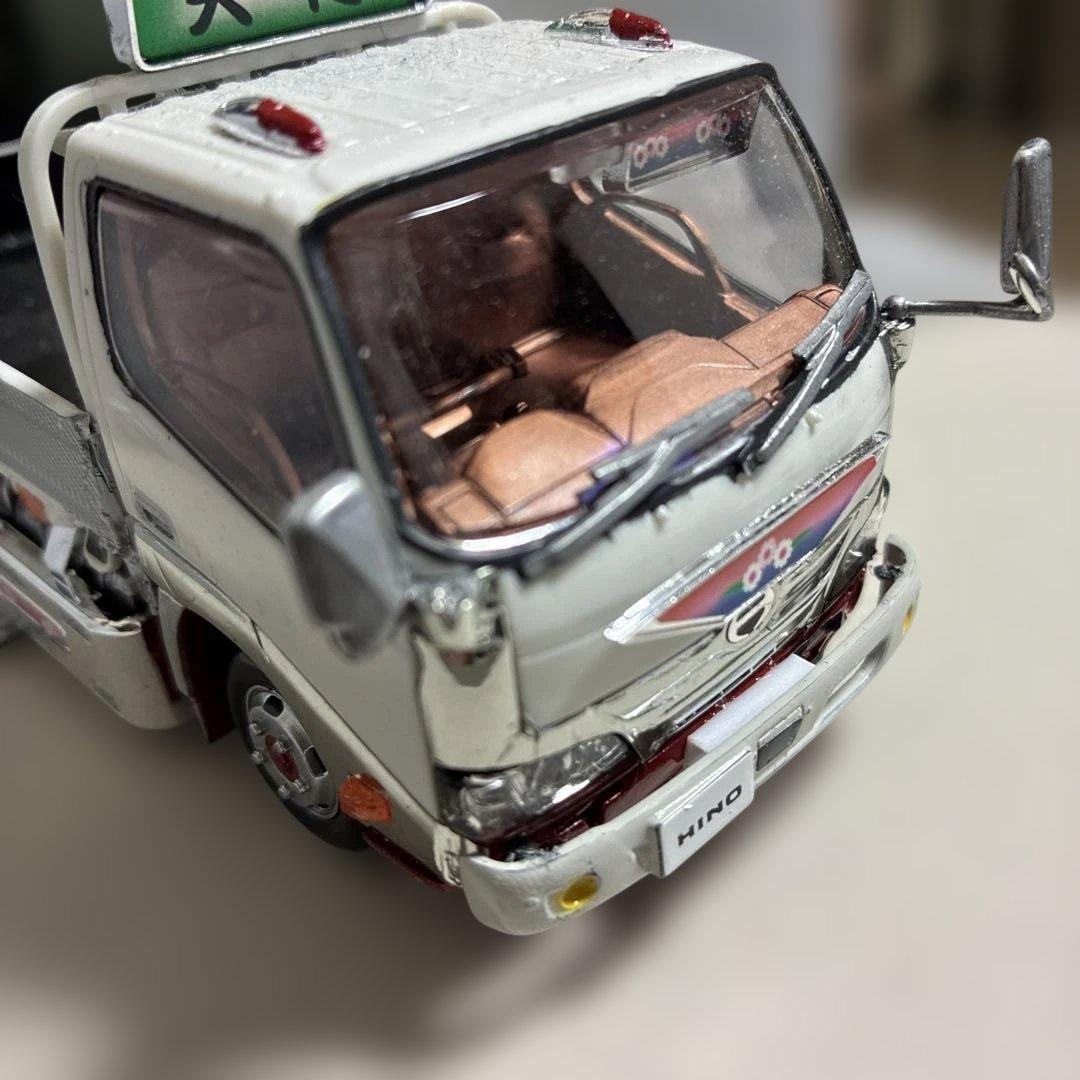 楽プラHINO トラック 1/32完成品2台素人作