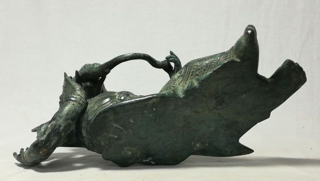 古銅　ガネーシャ　涅槃像　神