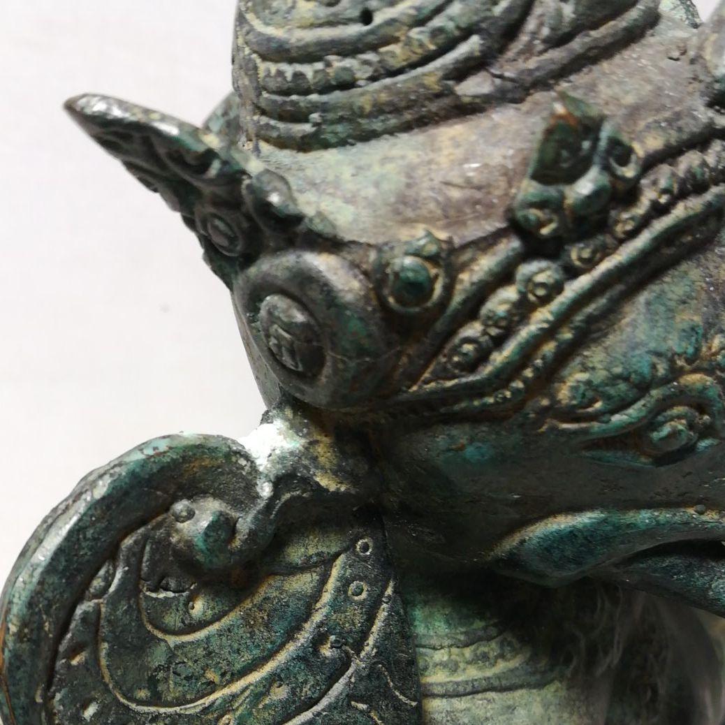 古銅　ガネーシャ　涅槃像　神