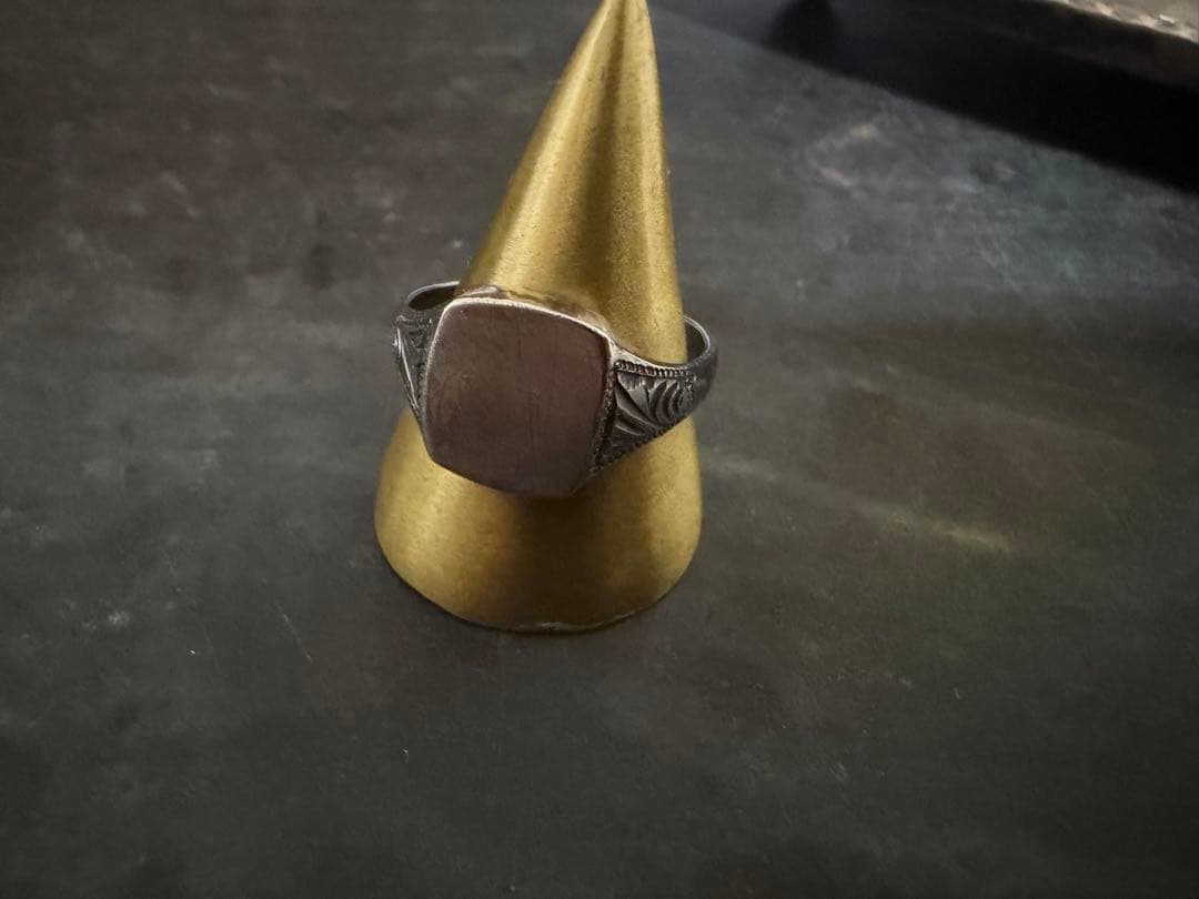 希少　ヴィンテージ　リング　アンティーク　アメリカ　シグネット　925