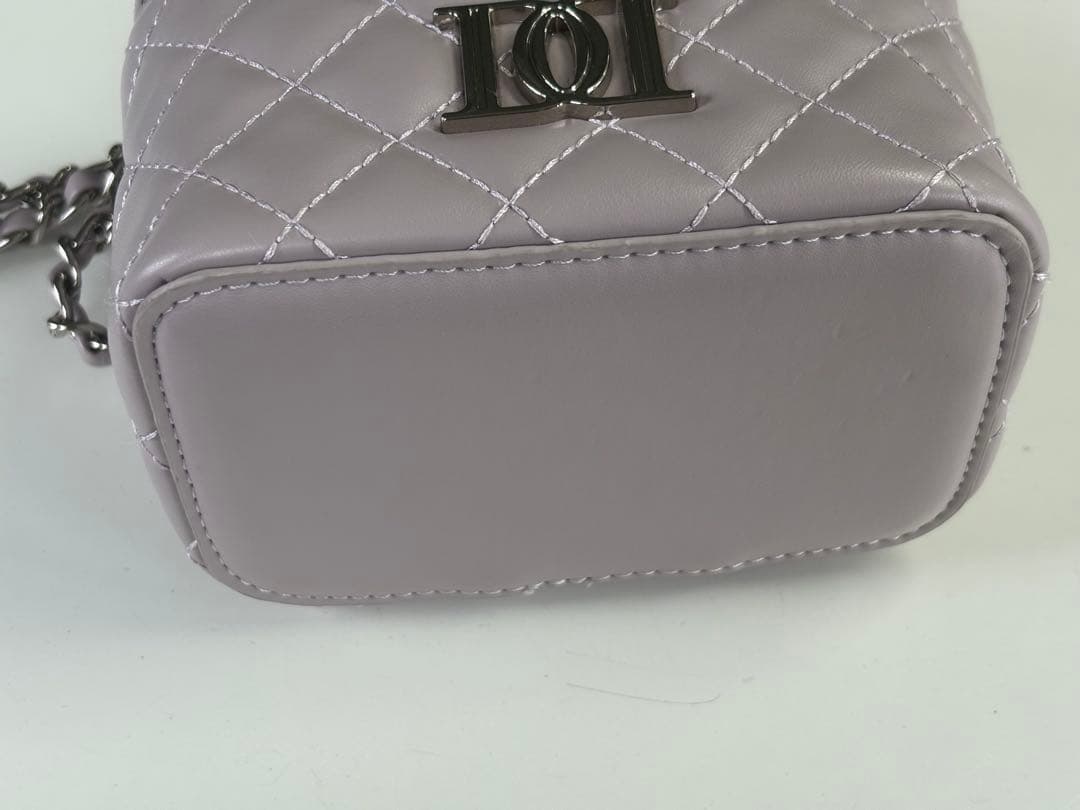 Darich キルティングスクエアバニティミニバッグ ラベンダー