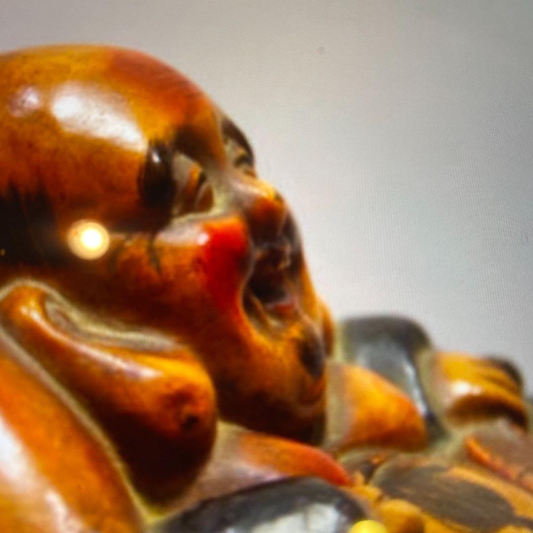 古陶彩色　備前　布袋　時代