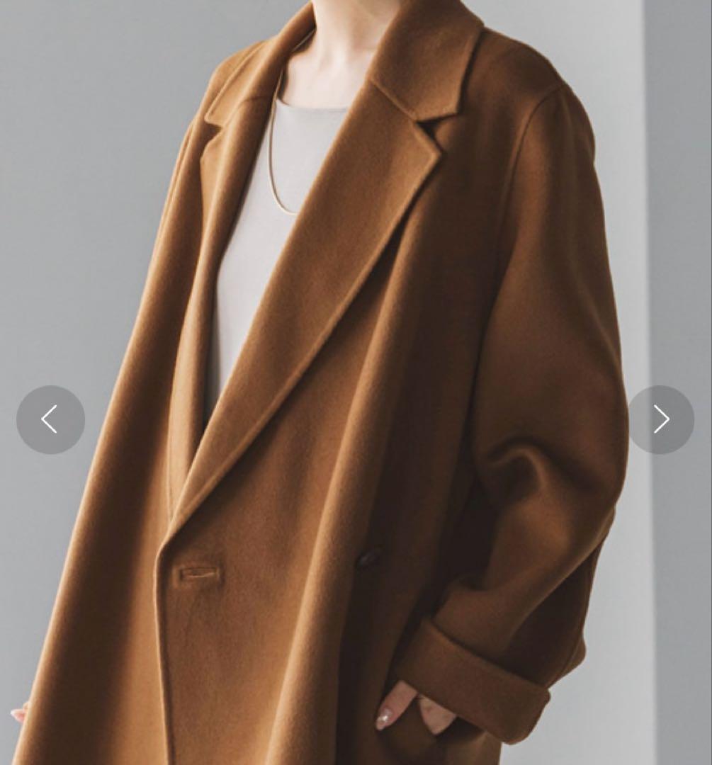 週末価格！noble Super160sチェスターミドルコート キャメル