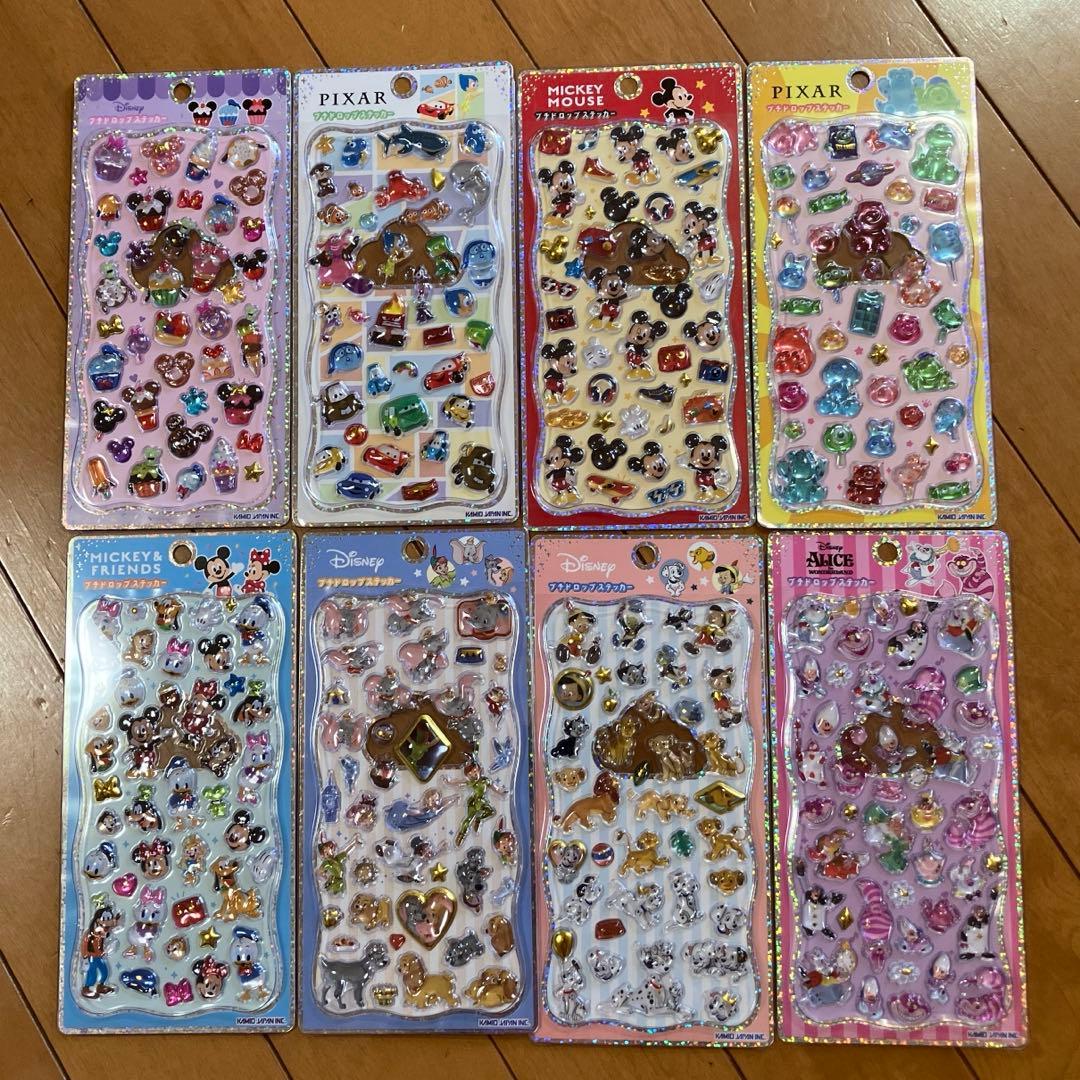 正規品 ディズニー　プチドロップステッカー　8枚セット