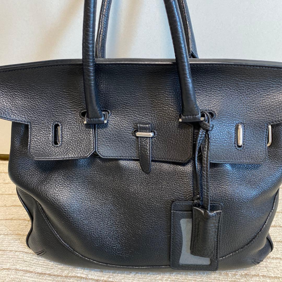 PELLE MORBIDAブラックビジネスバッグ