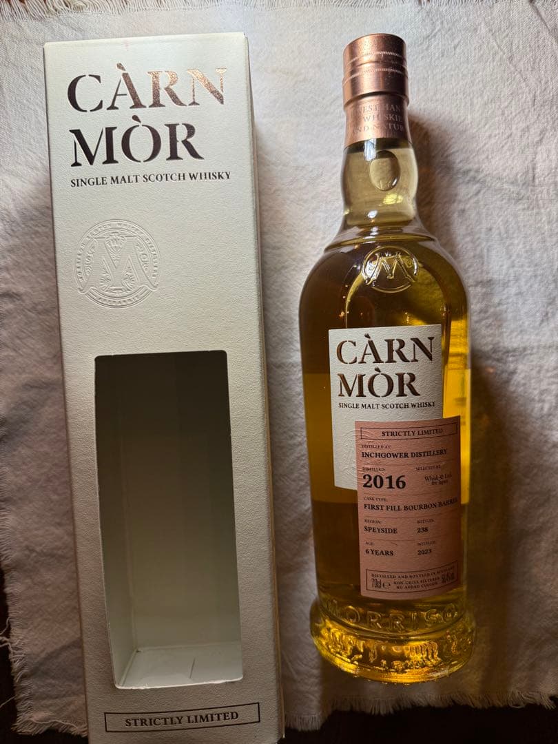 カーンモア 2016 インチガワー　6年　スコッチウイスキー