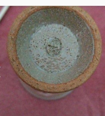 四季花手書きワイングラス陶器製です 真冬のワインに