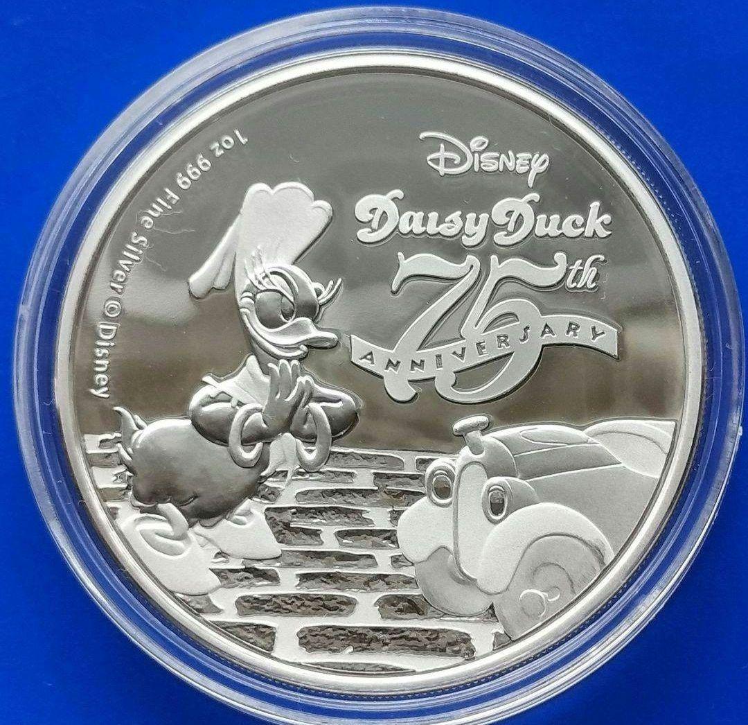 デイジーダック75周年記念銀貨（2015年ニウエ）