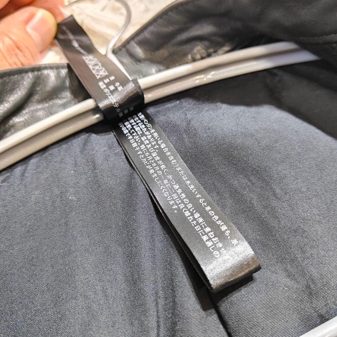 【廃盤】wjkブラックレザーシングルライダースジャケット　牛革　M