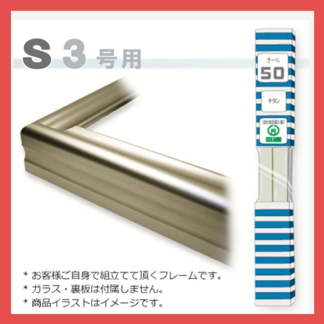 額縁　S3 オール50 チタン　安田精工　アート　油絵　アクリル画