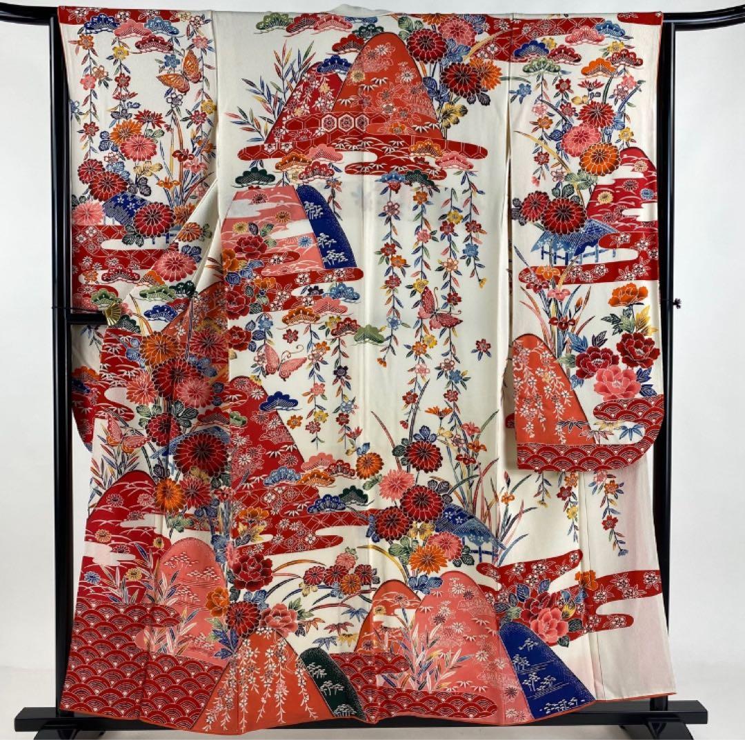 大特価SALE中★振袖セット【7点】可愛い白色振袖★成人式★披露宴等