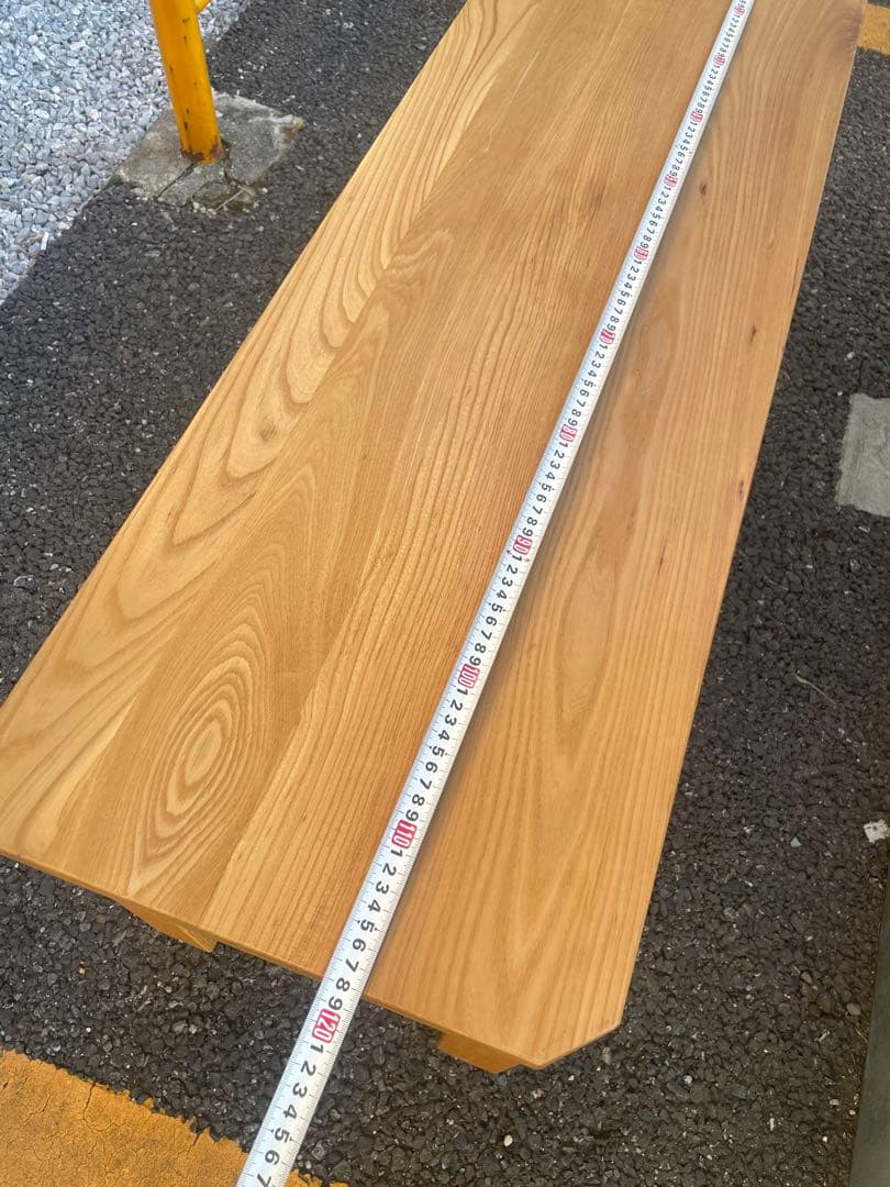 無垢オーク材ベンチ　椅子　ダイニング　テーブル