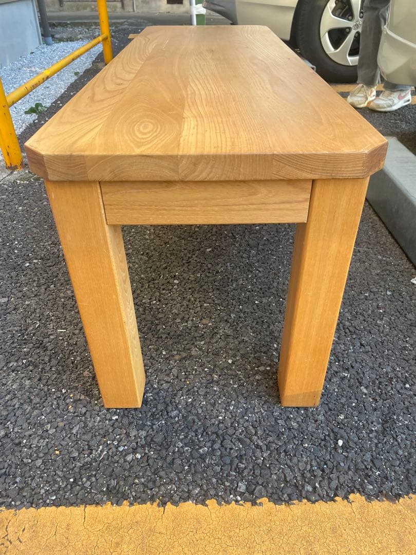 無垢オーク材ベンチ　椅子　ダイニング　テーブル