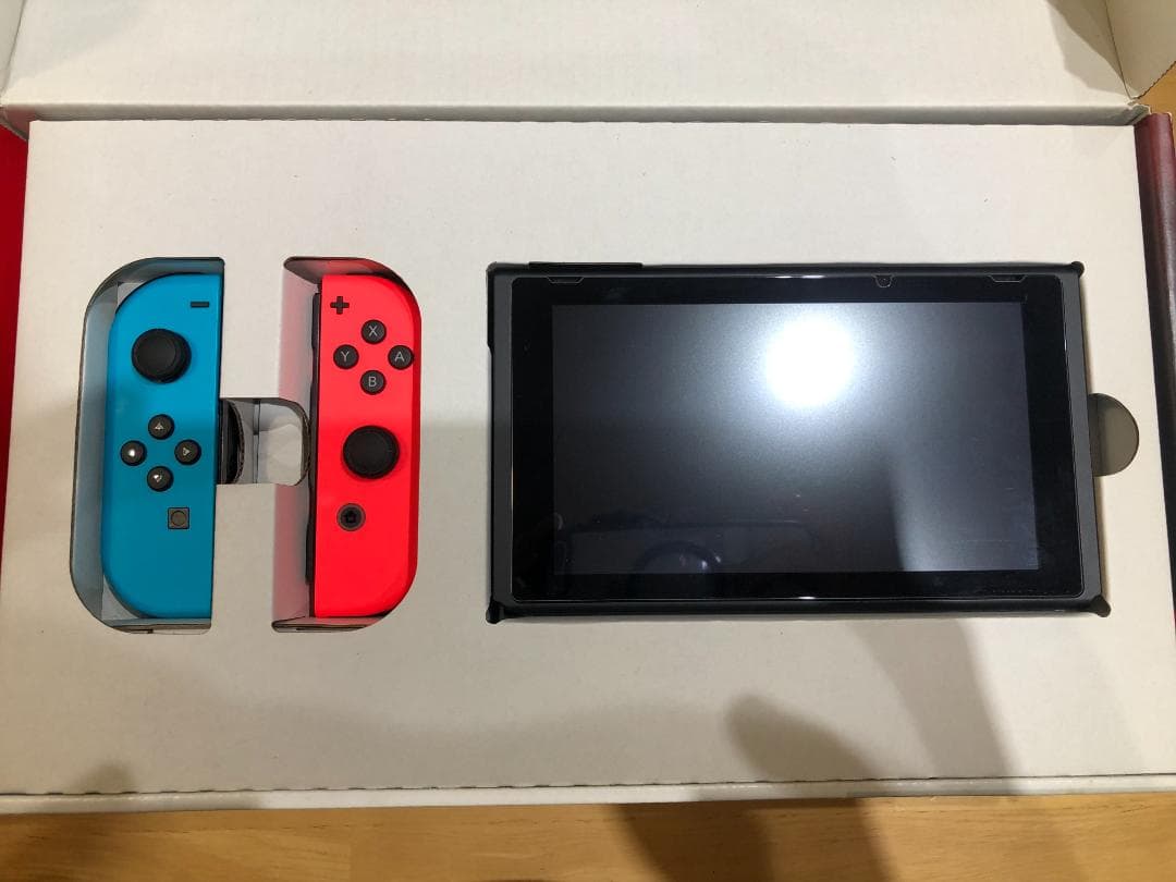 【美品】Nintendo Switch 本体 Joy-Con 赤青 箱付