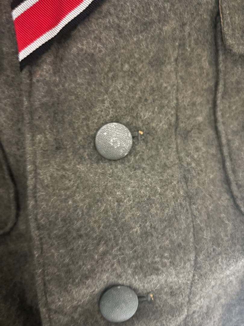 ドイツ軍　m36 エリカクラブ製　徽章シュミット製　さらに実物ボタン