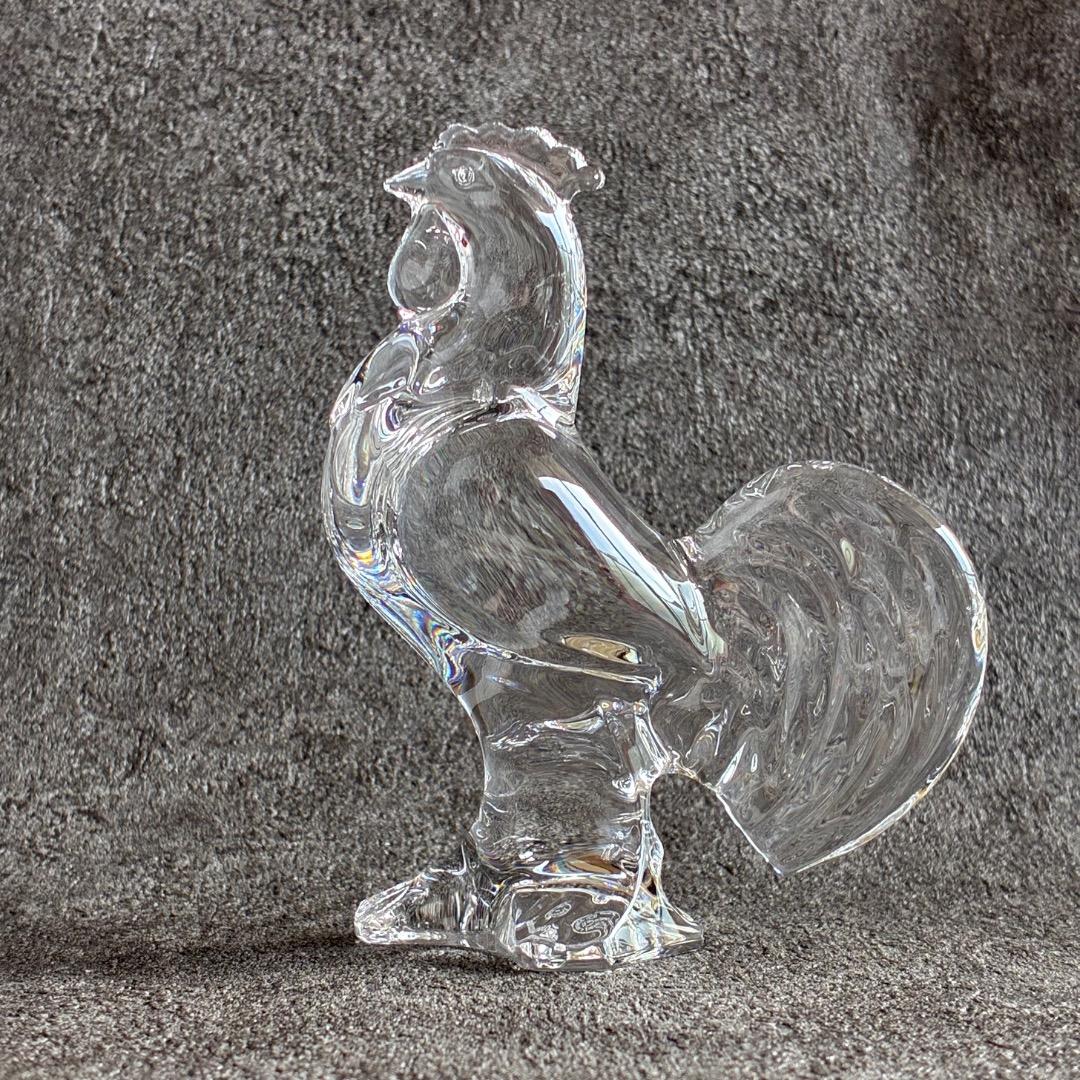 バカラ 干支 酉 クリスタルガラス 置き物 オブジェ 箱付き Baccarat