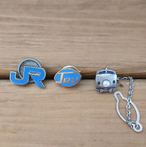 JRバッジ 純銀製 襟章 ピンバッジ　他