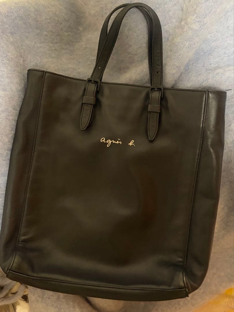 【美品✨️完売品】agnes b アニエスベー トートバッグ 2way ブラック