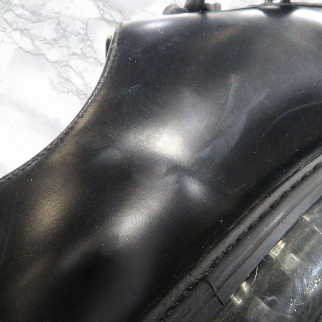 美品 プラダ ビジネスシューズ 2EE エアソール レザー 黒 26.5