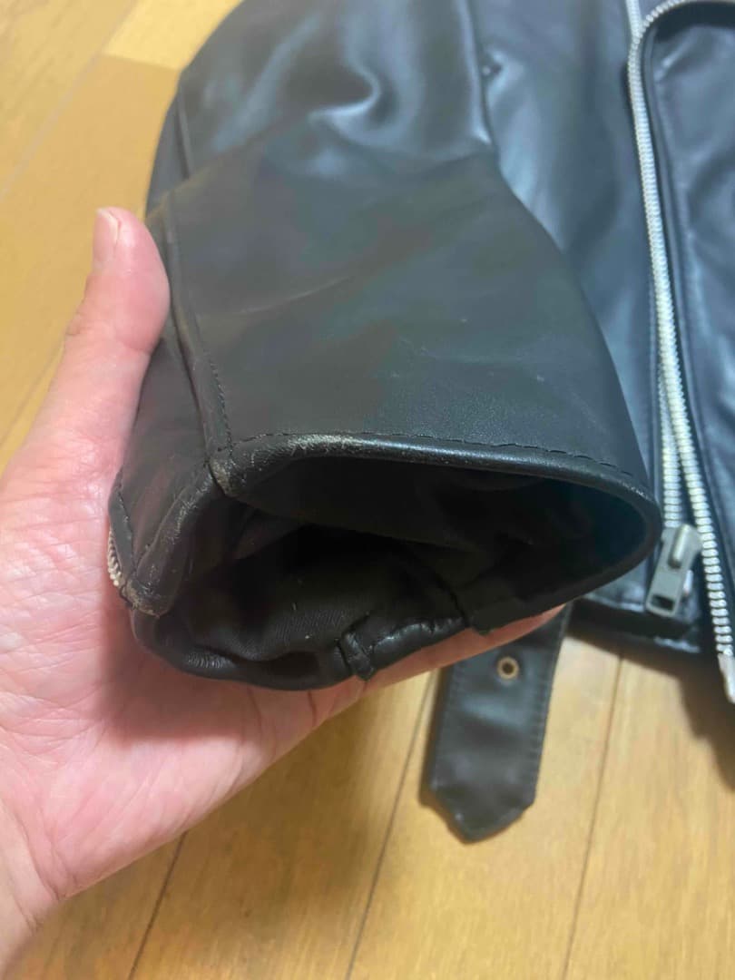 大幅値下げです！Schott Perfecto ブラックレザー ジャケット 36