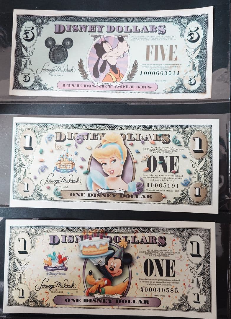 ディズニー　ダラーズ　６種