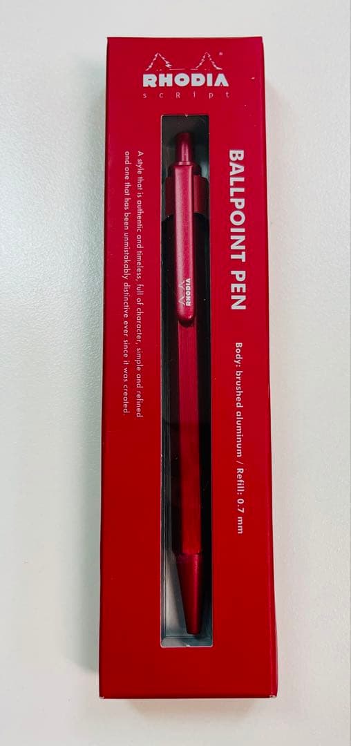 希少★新品未使用★廃番★ロディア　ボールペン　スクリプト　レッド　0.7mm