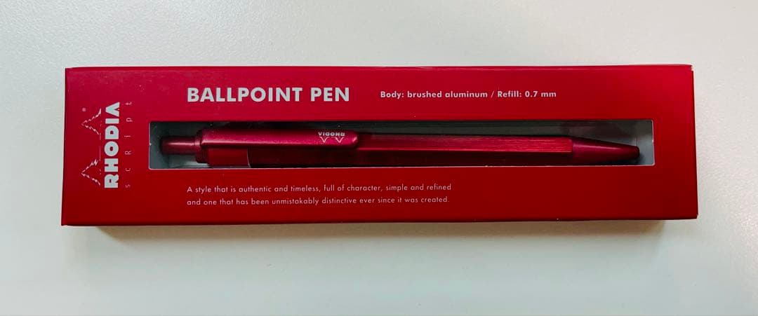 希少★新品未使用★廃番★ロディア　ボールペン　スクリプト　レッド　0.7mm