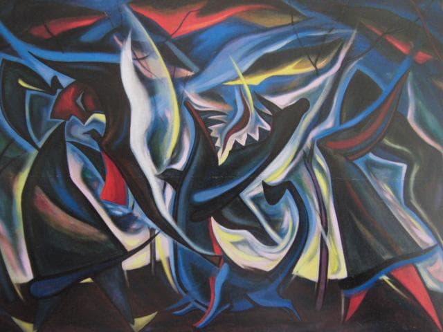 岡本太郎、【夜明け】、希少な大判額装用画集より、新品高級額装付