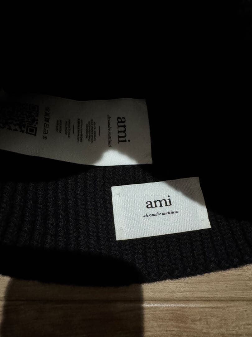 アミパリス　ニット帽　黒