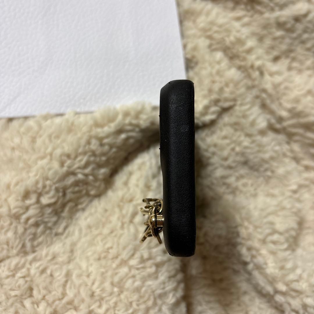 正規品Dior ディオール ブラックレザー iPhone15ケース