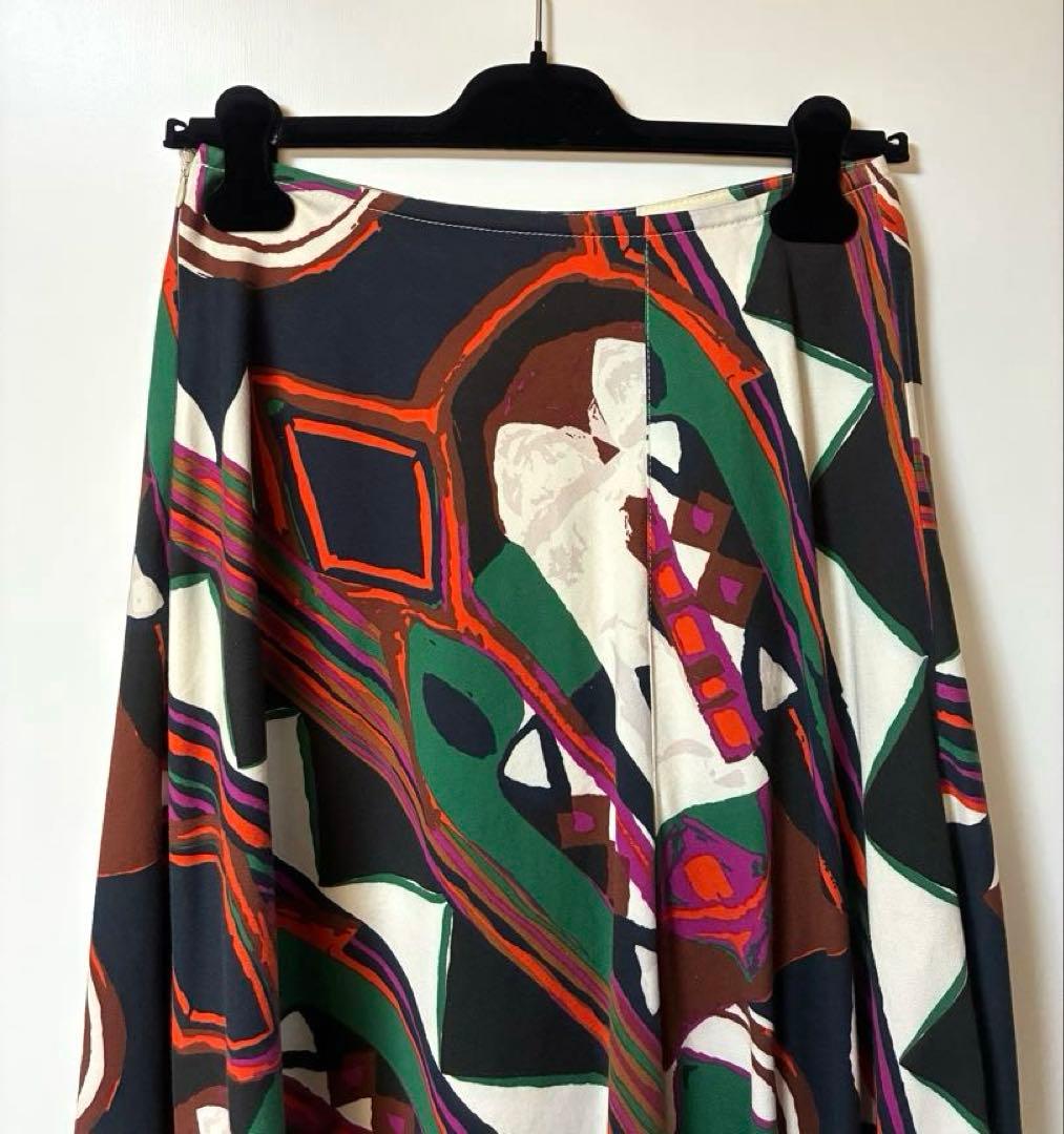 colville 幾何学模様 フレアスカート 40