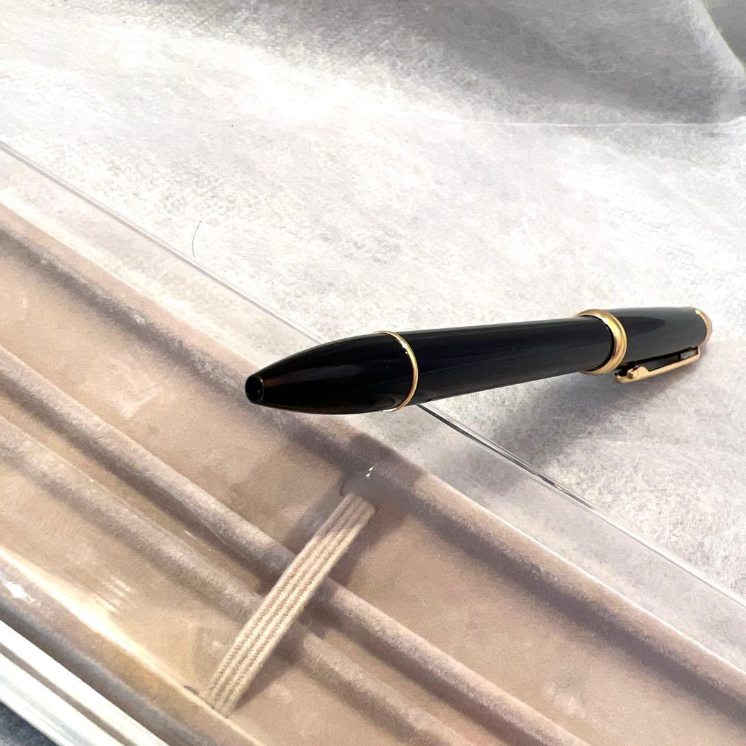 【美品】PLATINUMボールペン　黒×ゴールド