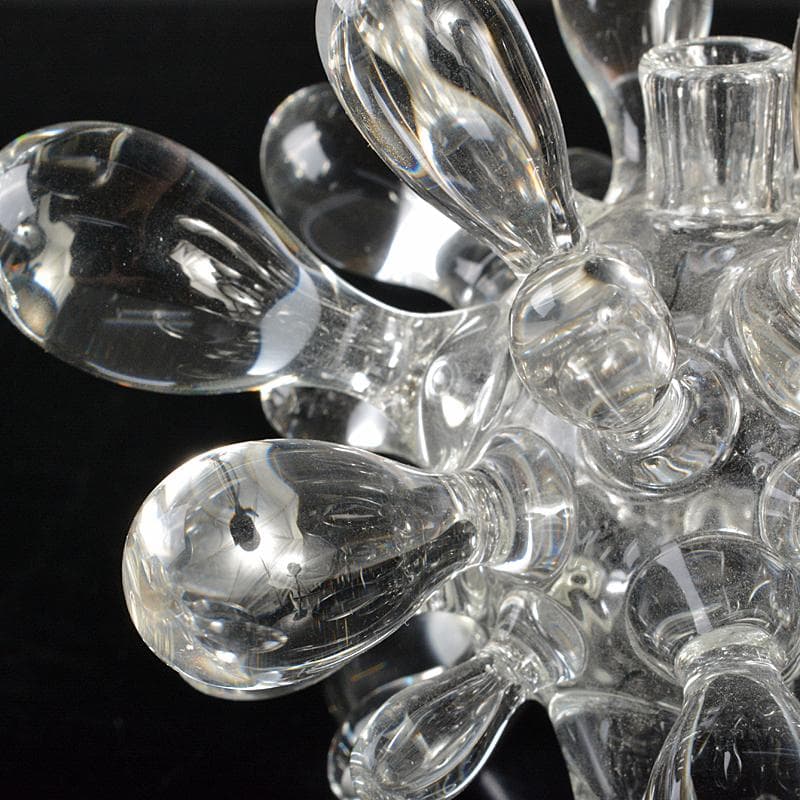 ガラス工芸　ガラス作家　間宮香織作　フラワーベース　V　R6829