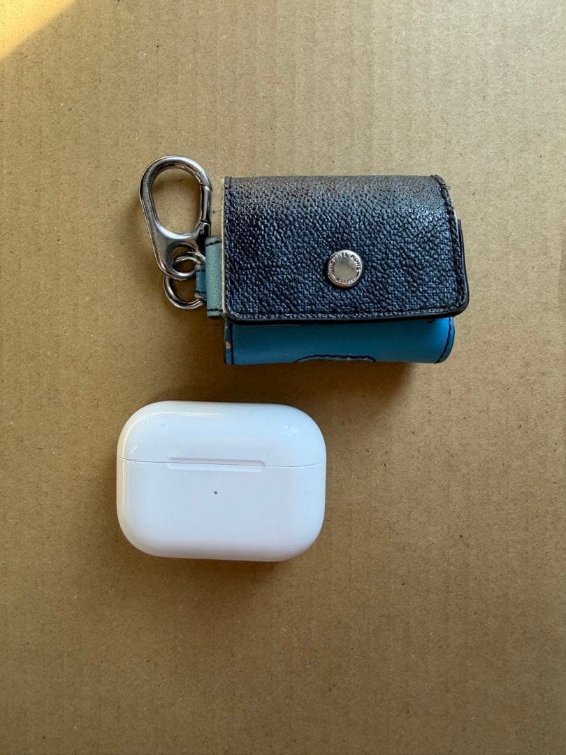 AirPods本体とレザーケース　AirPods Pro