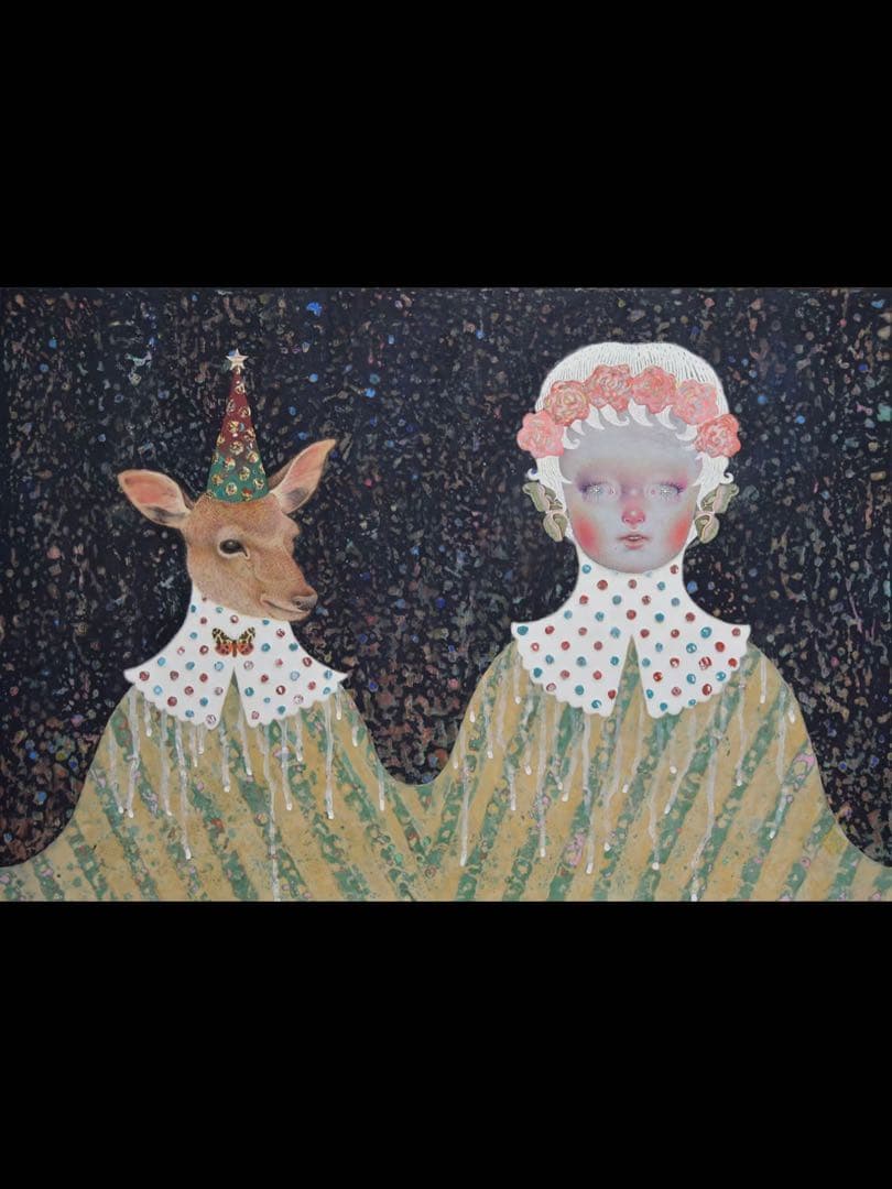 足立絵美｜日本画原画 ポポトピアあっぷっぷパレード個展