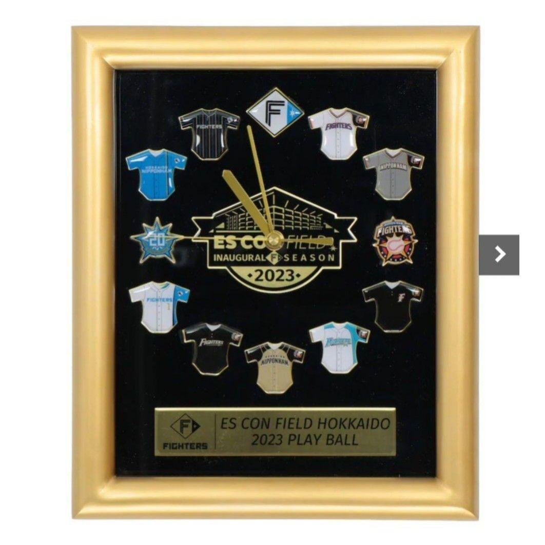 日本ハム 伏見寅威選手 直筆サイン入りエスコン開業記念時計 美品