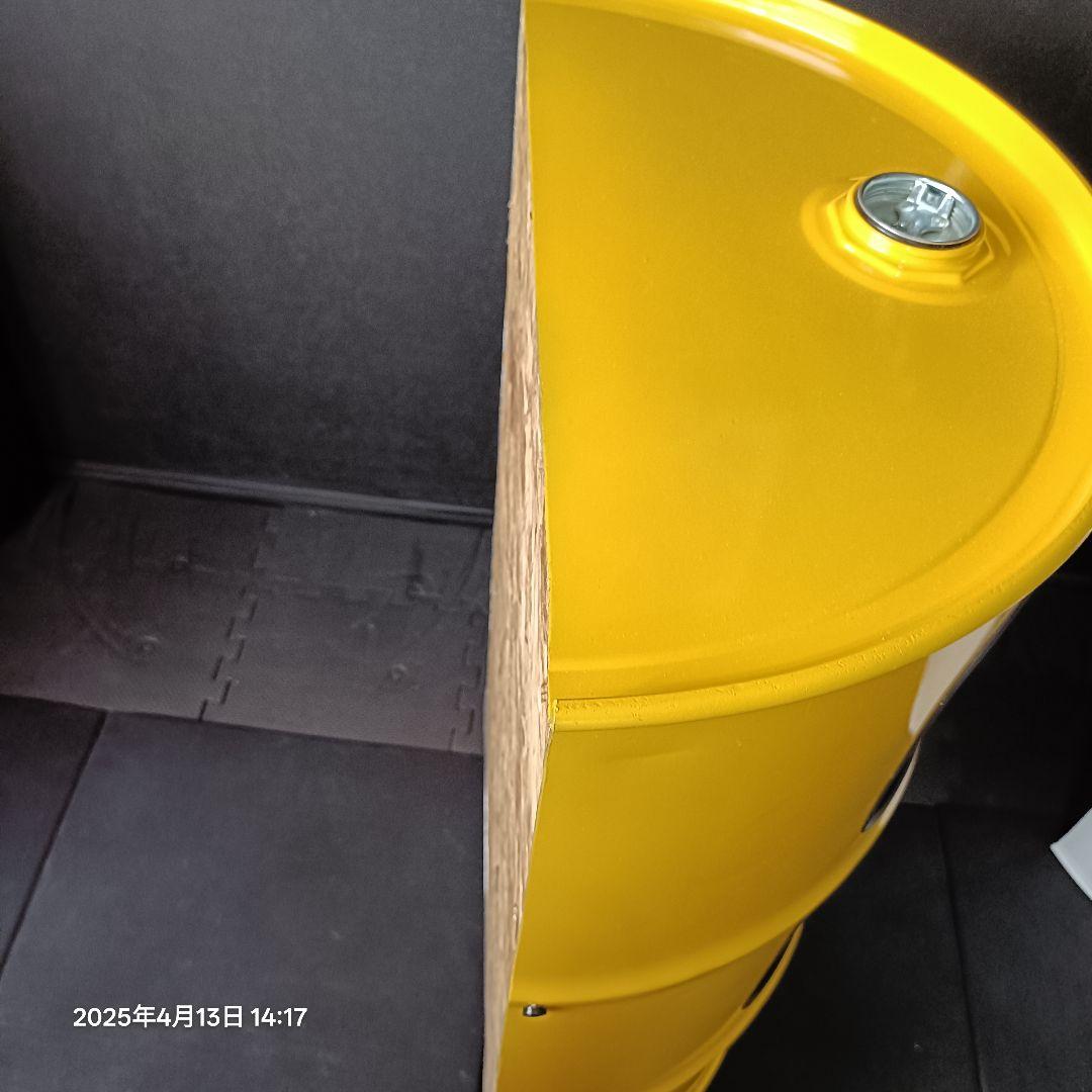 200㍑ドラム缶remakeBOX！イエロー２段