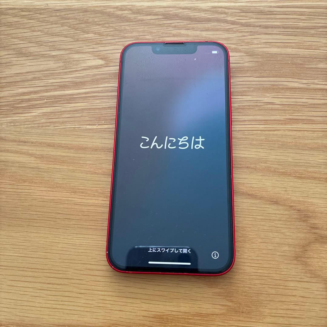 【美品】Apple iPhone 13mini 赤 充電ケーブル付き