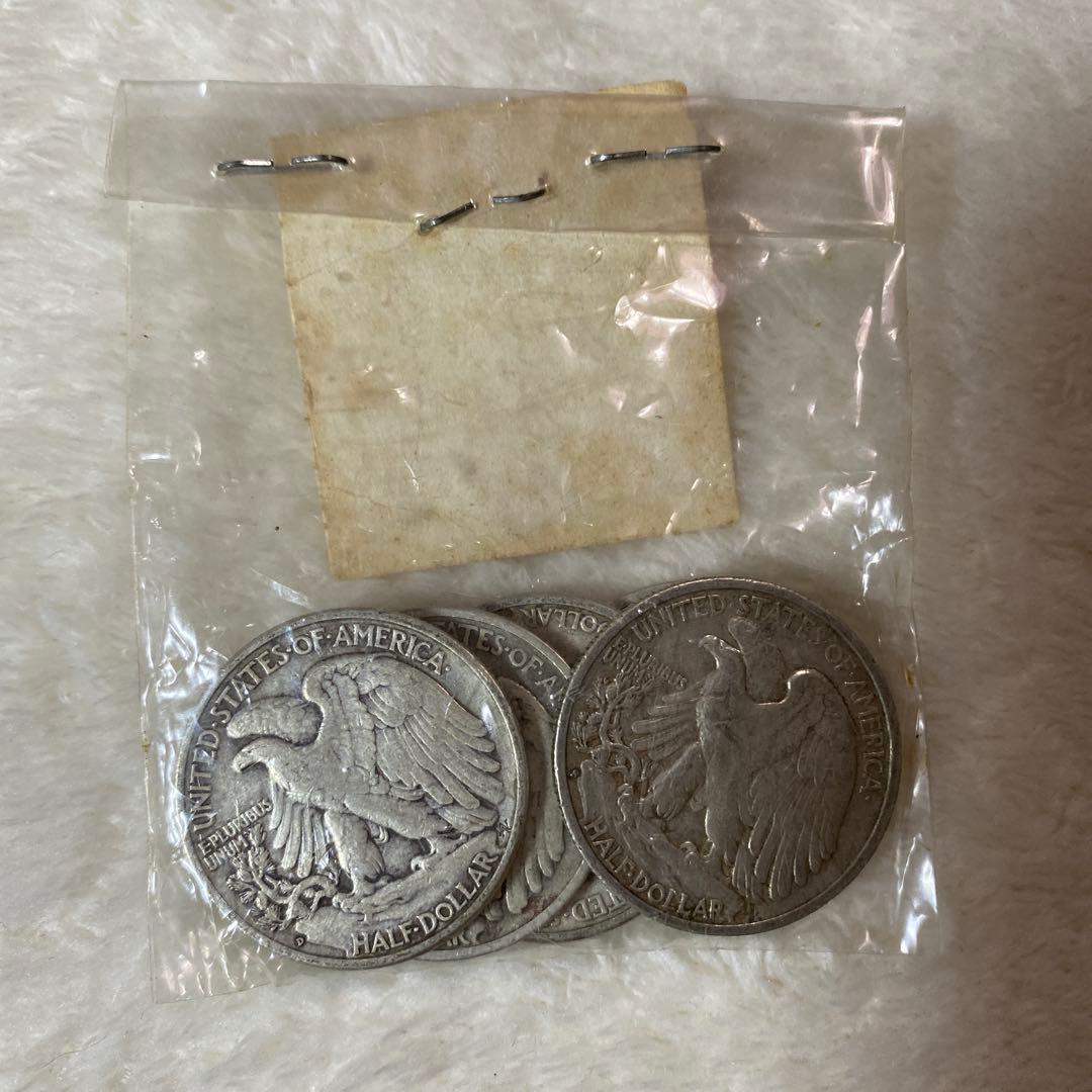 【美品】ウォーキング・リバティ・ハーフダラー5点
