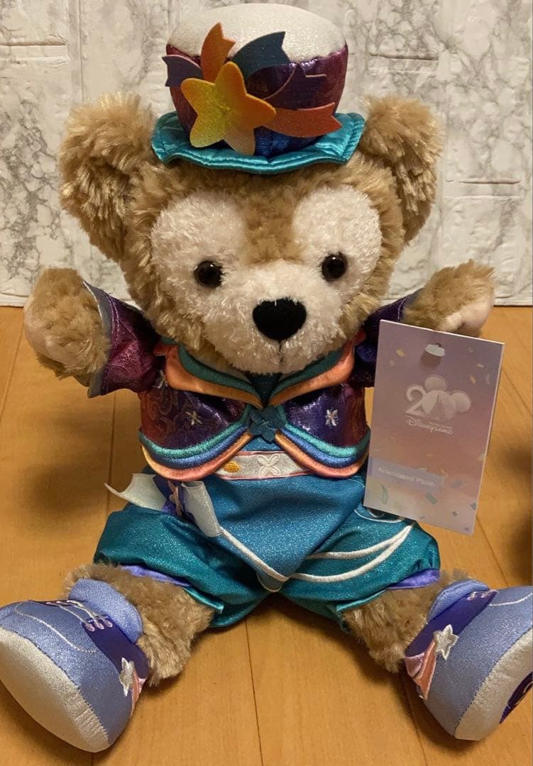 香港　ディズニー　ぬいぐるみ　20周年　シェリーメイ　ダッフィー