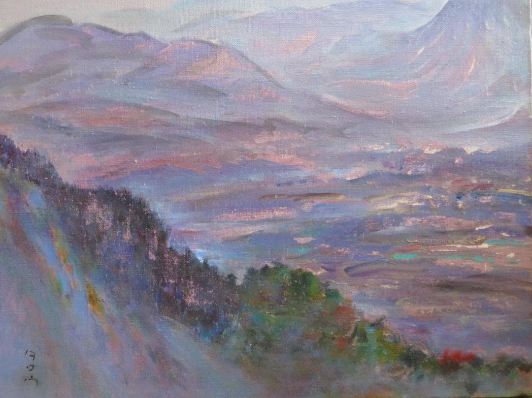 ◆金子太郎　「丹沢」　油彩　F8号　新制作協会会友　新作家賞　幻の画家　水上勉◆