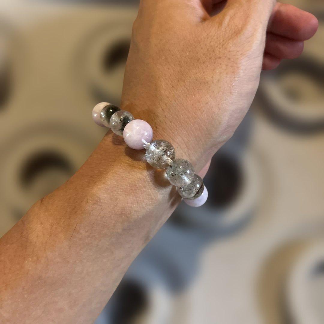 綺麗！ピンククンツァイトとガーデンクオーツ！ずーんとくる！