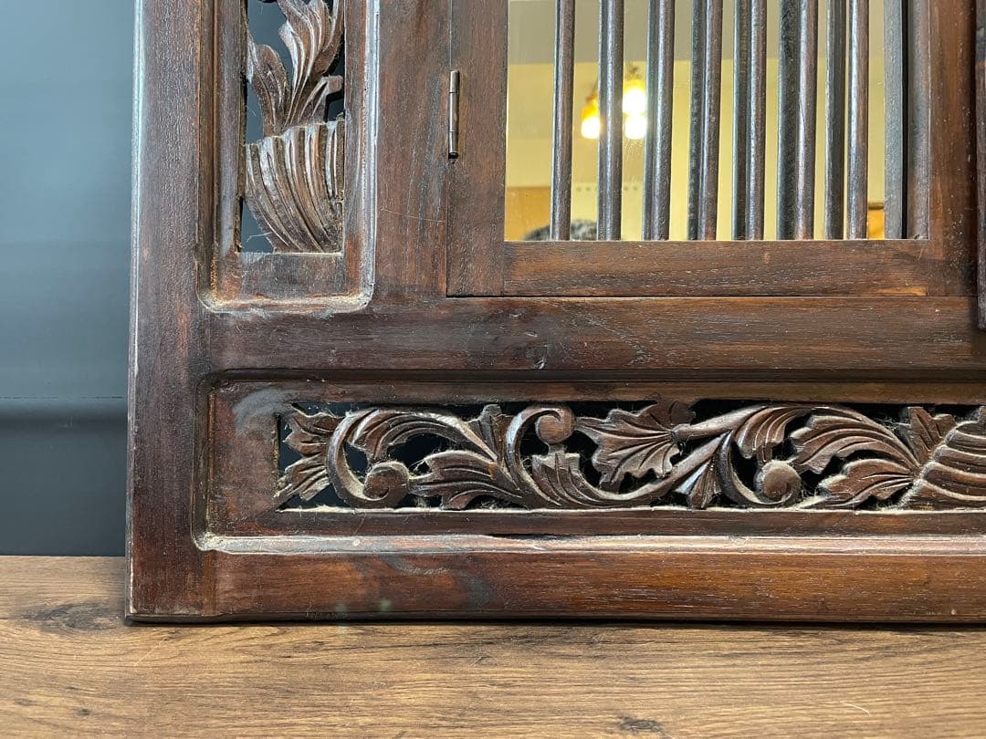 ヴィンテージ　窓枠　鏡