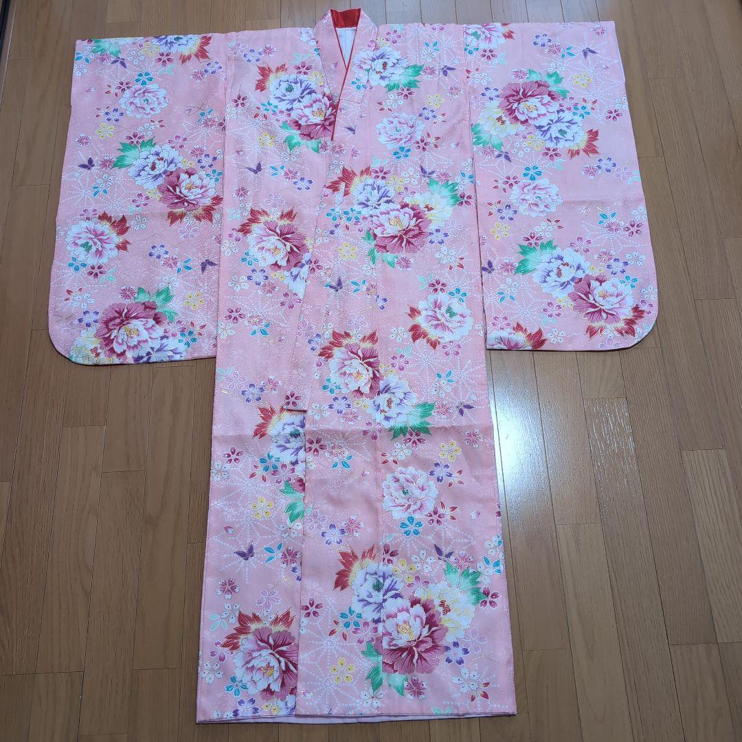 七五三 7歳 女の子 着物セット ピンク花柄