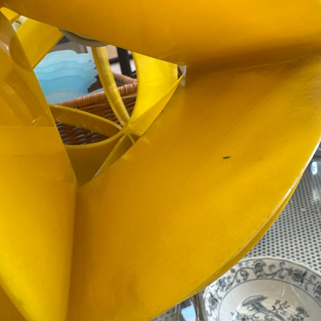 昭和レトロ　イエローペンダントライト モダンデザイン