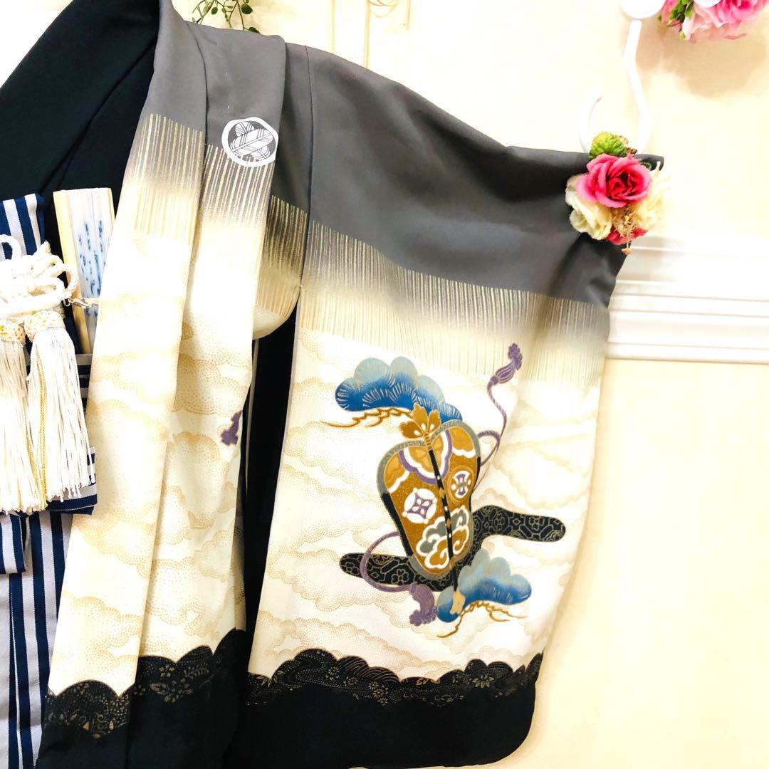 七五三五歳‼️完全️フルセット‼️一番人気兜凛々しい‼️お家からは揃えるなし